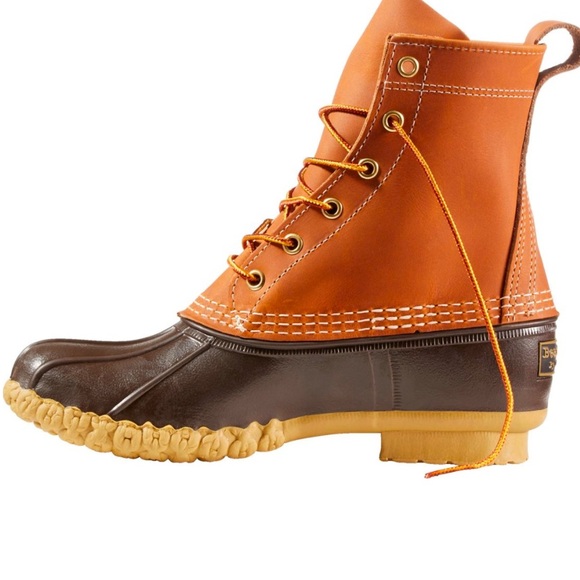 L.L. Bean Duck Boots - Brown and Tan - Picture 2 of 7